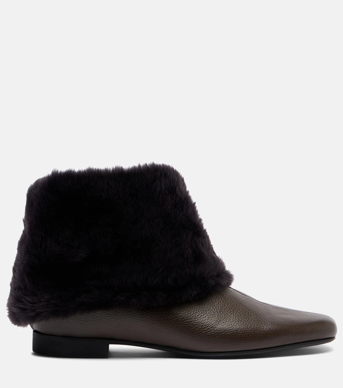 Toteme - Shearling-lined leather ankle boots