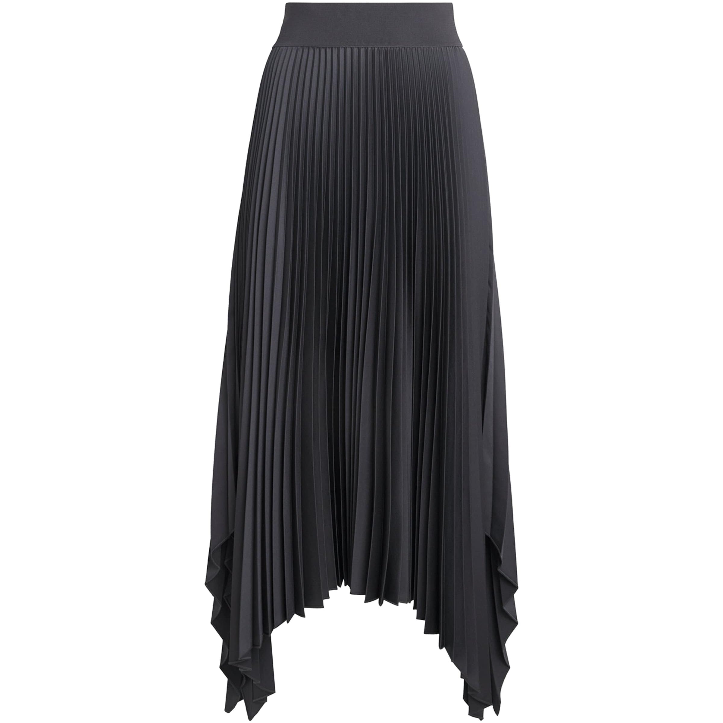Grey Plissé Ade Midi Skirt
