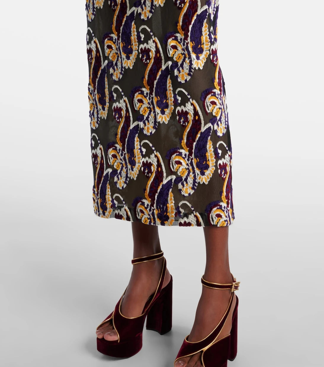 Etro - Paisley pencil skirt