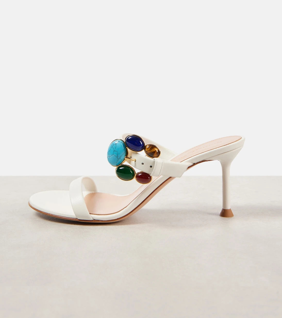 Gianvito Rossi - 70 embellished leather mules