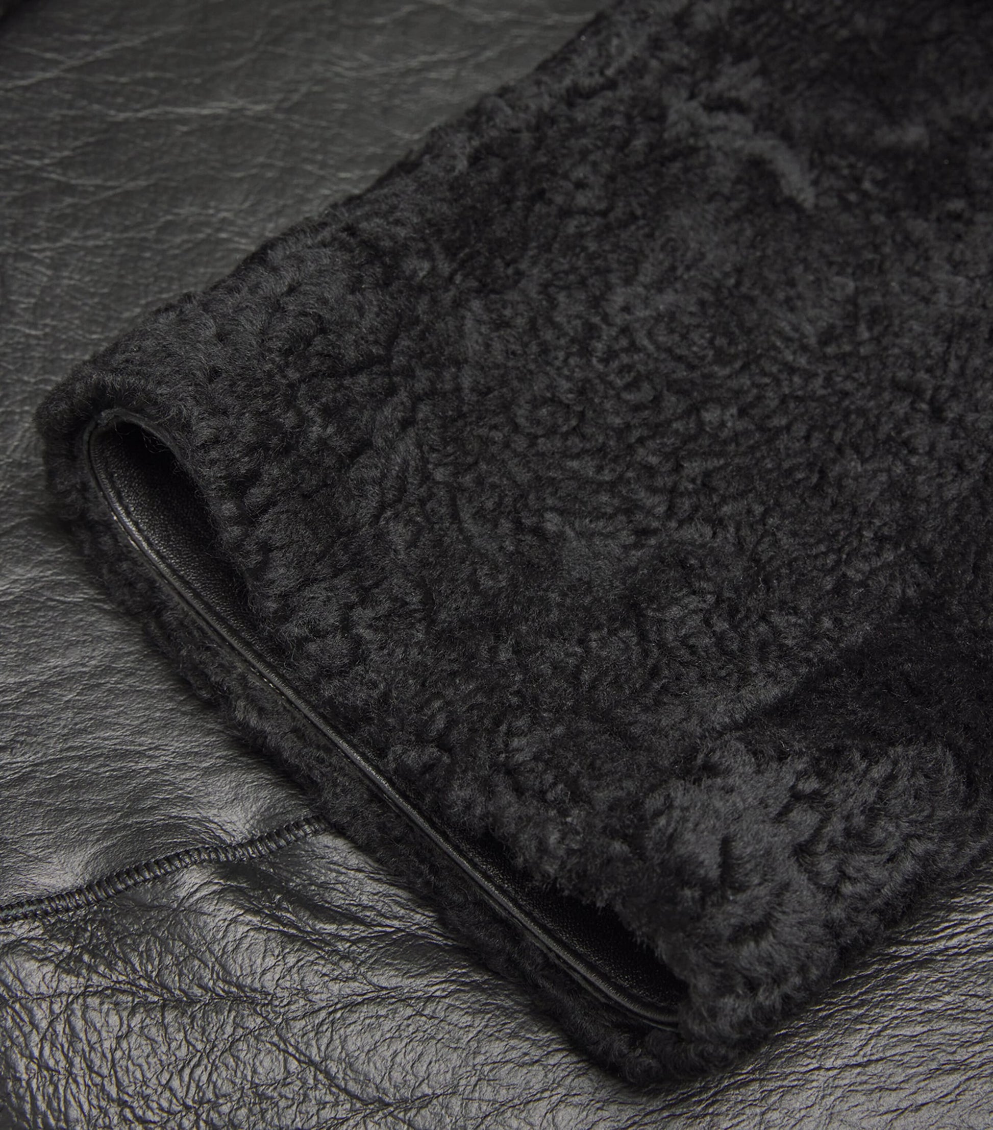 Toteme Black Shearling Teddy Jacket