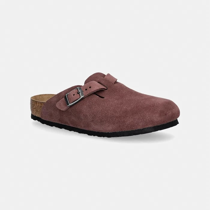 Birkenstock чехли за деца от велур Boston