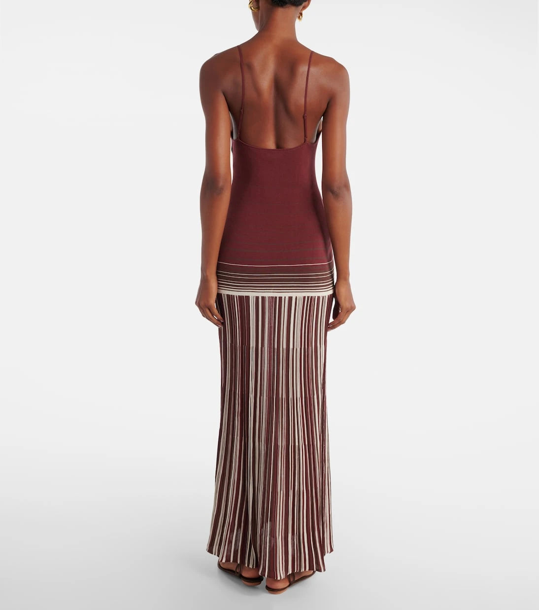 Faithfull - Cecile striped cotton-blend maxi dress