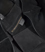 Giorgio Armani Suede Leather-Trim Tote Bag