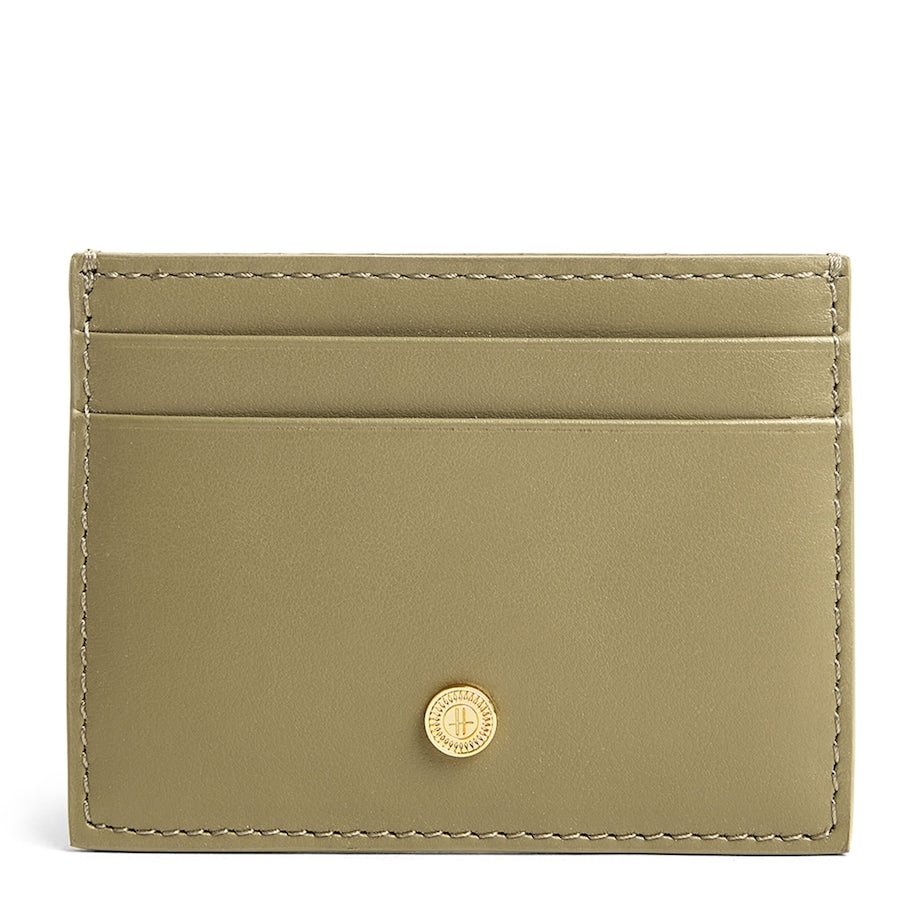 Green Smooth Leather Card Holder