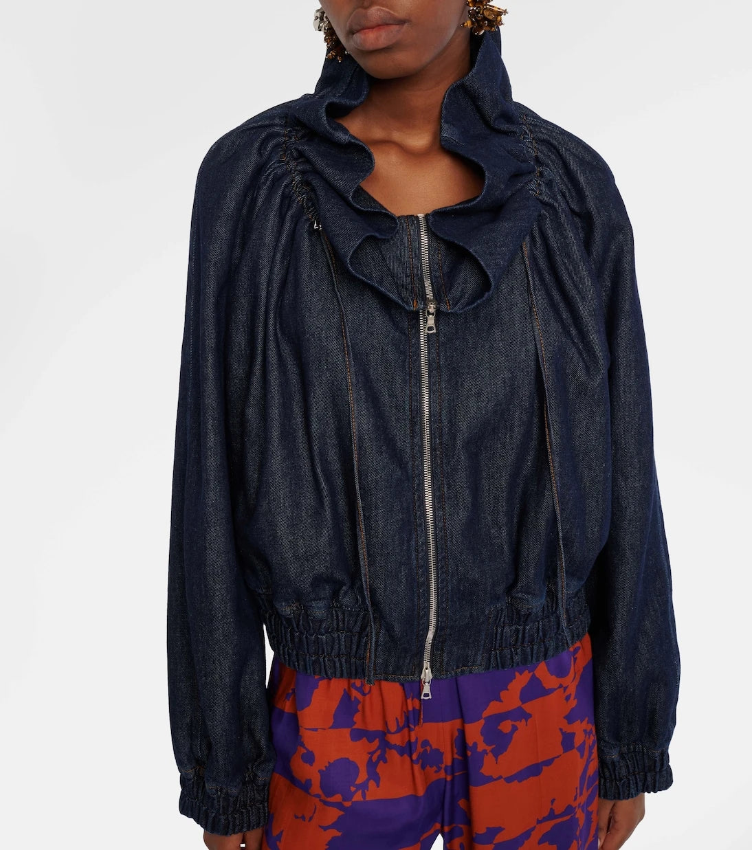Dries Van Noten - Denim bomber jacket