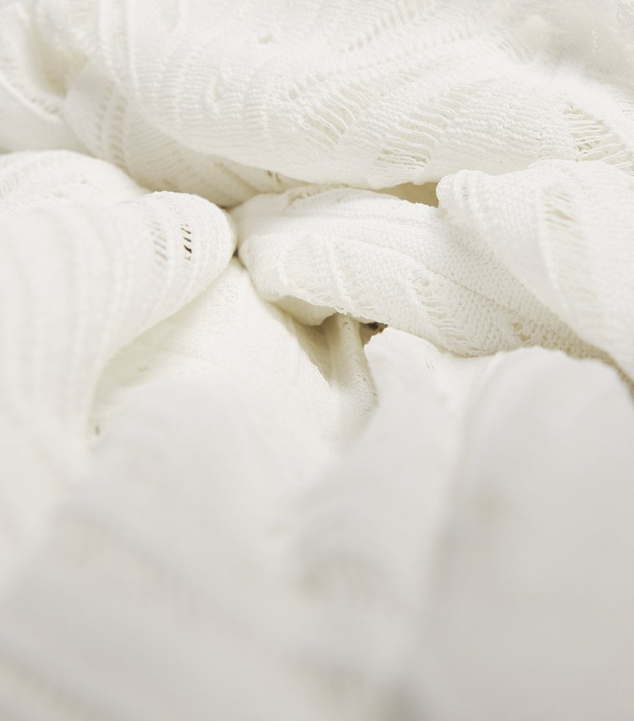 VALENTI White Sheer Salamina Maxi Dress