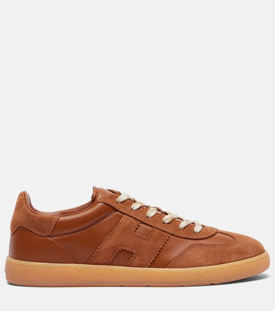 Hogan - Cool suede-trimmed leather sneakers
