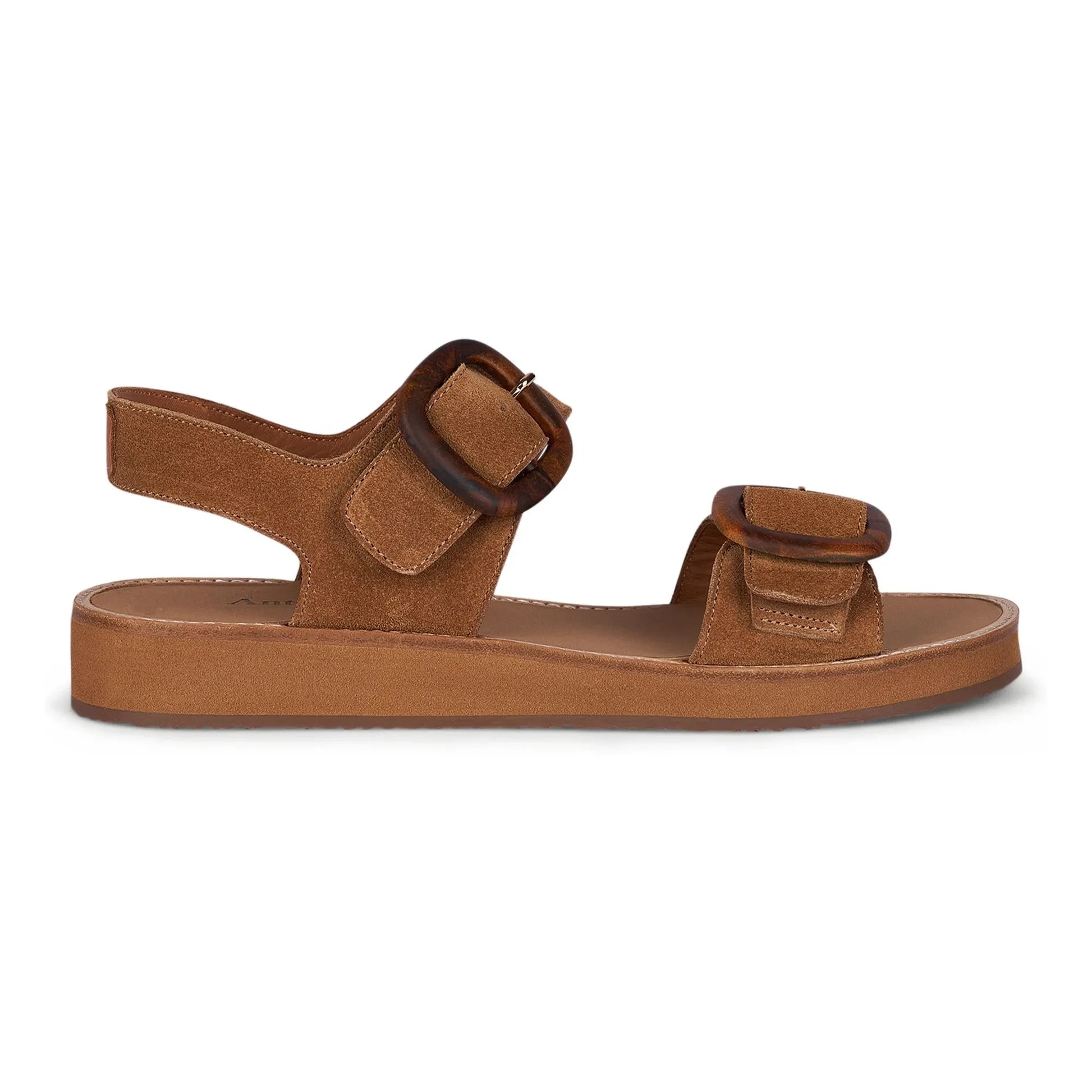 Anthology Paris - Betty Mic Suede Sandals | Natural