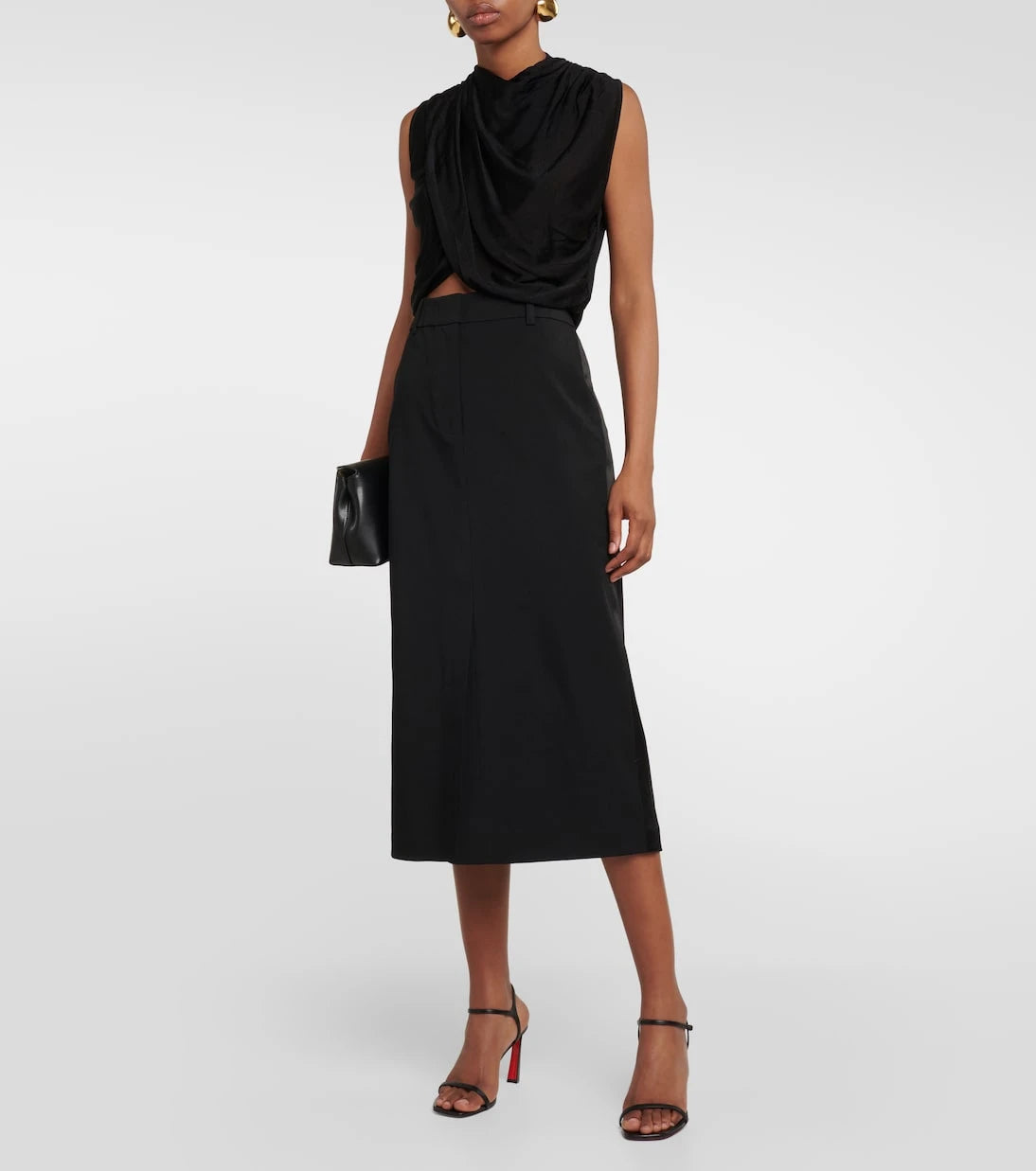 CO - Wool-blend pencil skirt
