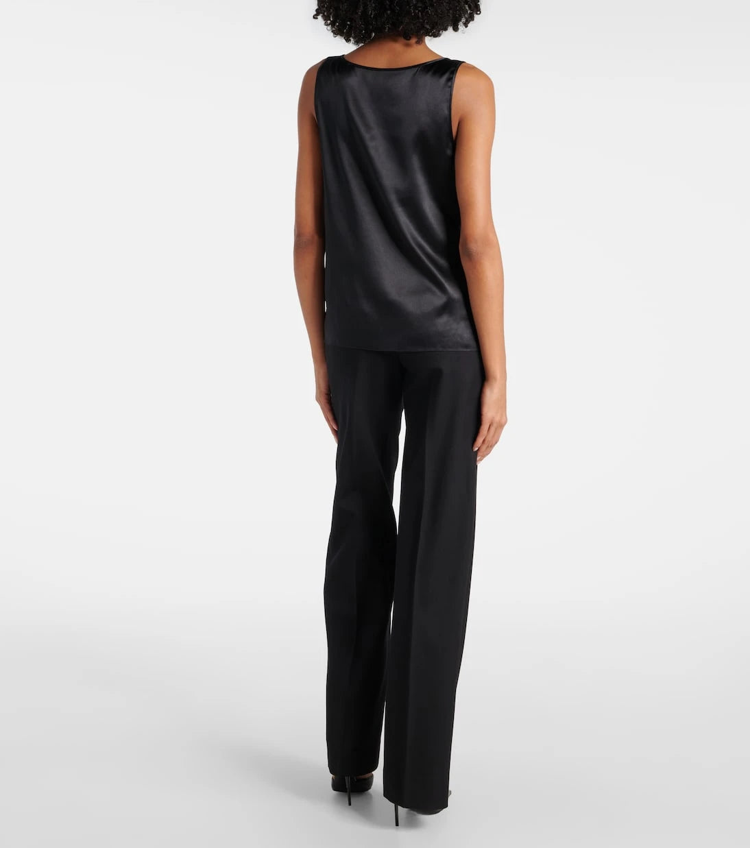Dolce&Gabbana - DG silk-blend satin tank top
