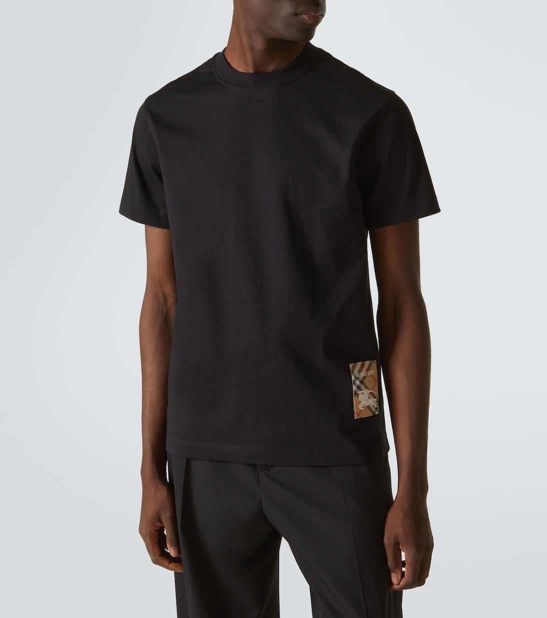 Burberry - Burberry Check cotton T-shirt