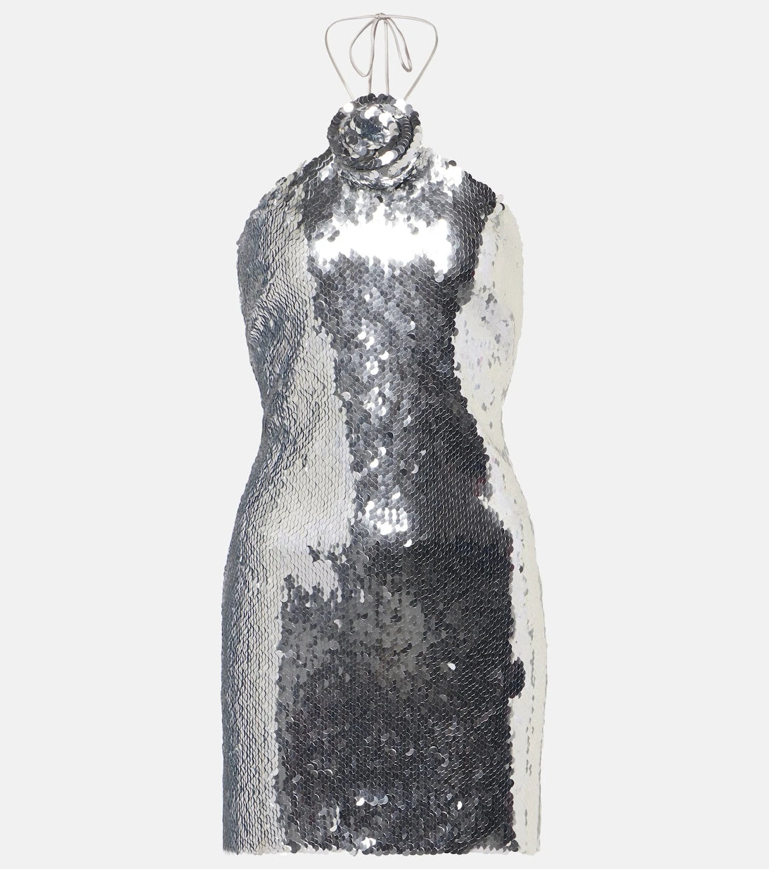 Magda Butrym - Sequined floral-appliqué minidress
