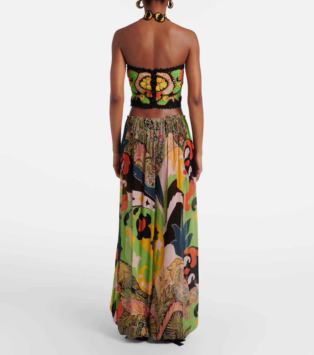 Etro - Printed wide-leg pants
