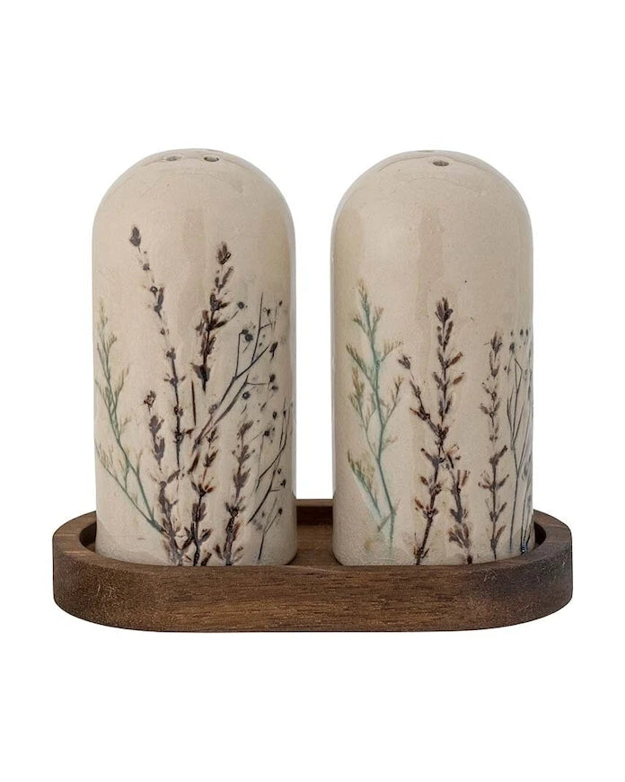 Salt and Pepper Set with Tray Bloomingville Bea