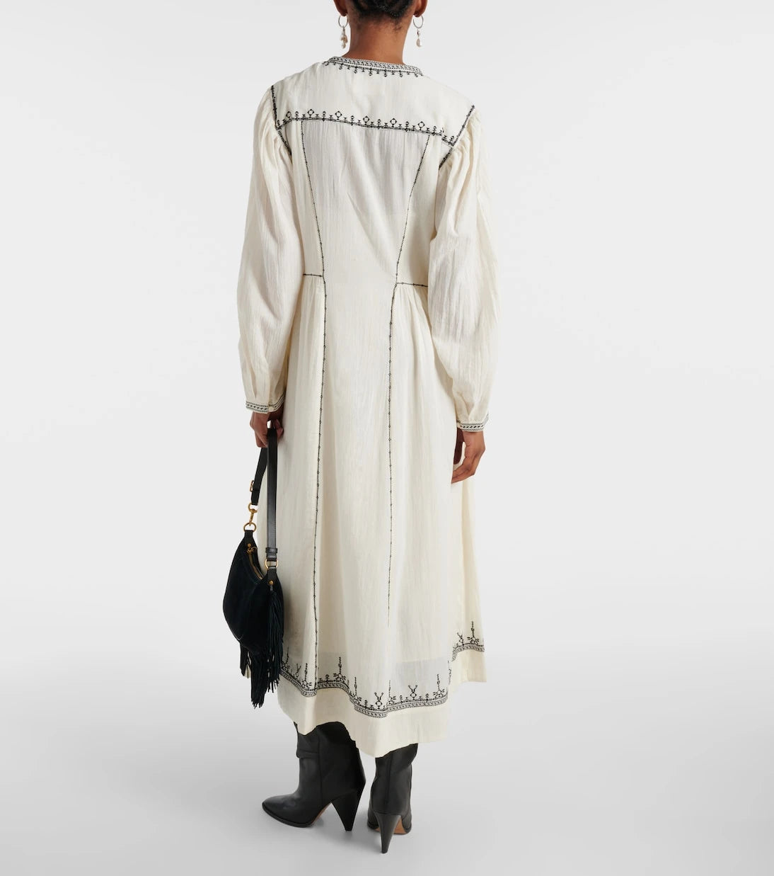 Marant Etoile - Pippa embroidered cotton midi dress