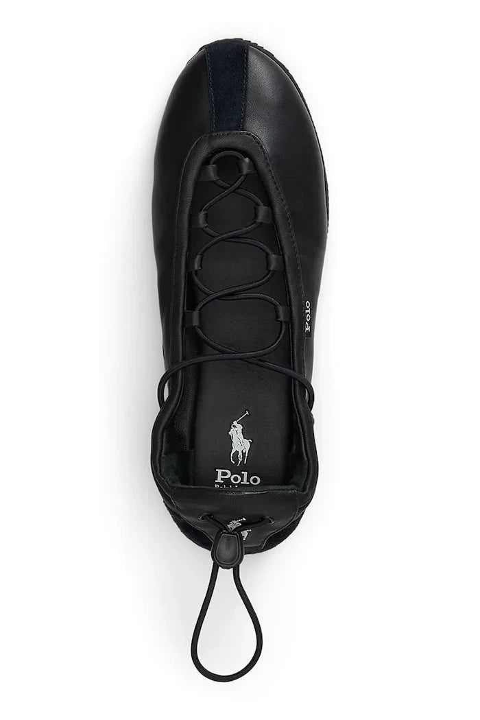 Polo Ralph Lauren Deri Balerin Babetler Ballerina Lace Up