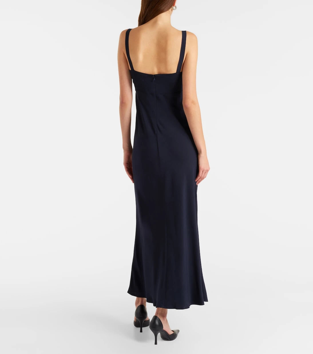 Rixo - Bow-detail satin midi dress
