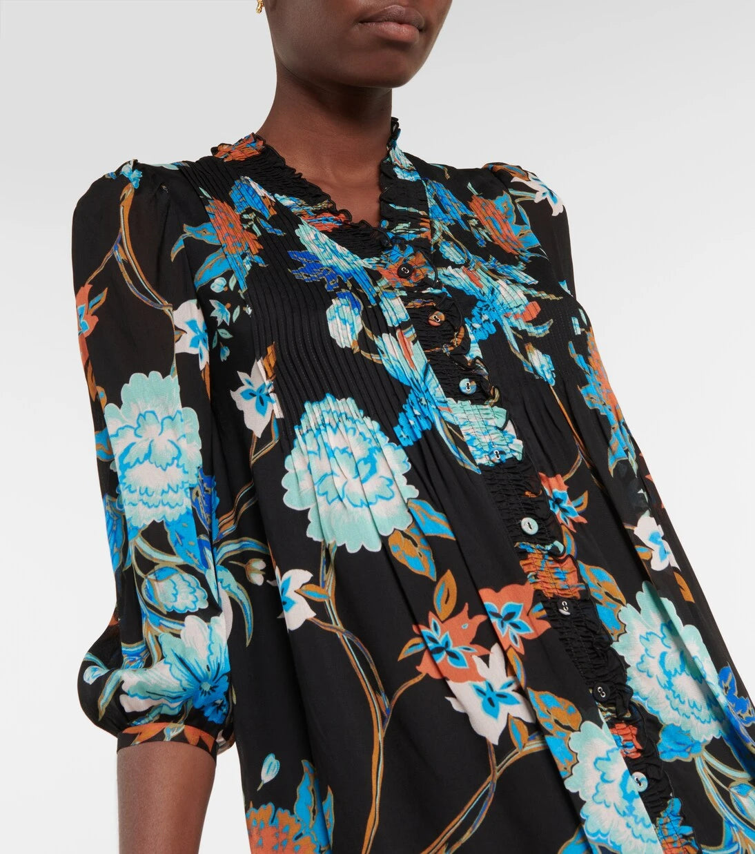 Diane von Furstenberg - Pleated floral dress