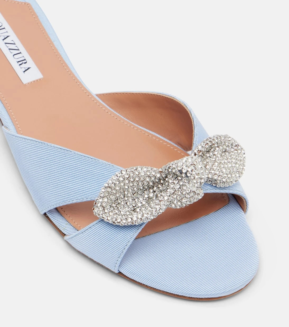 Aquazzura - Very Bow Tie embellished flats