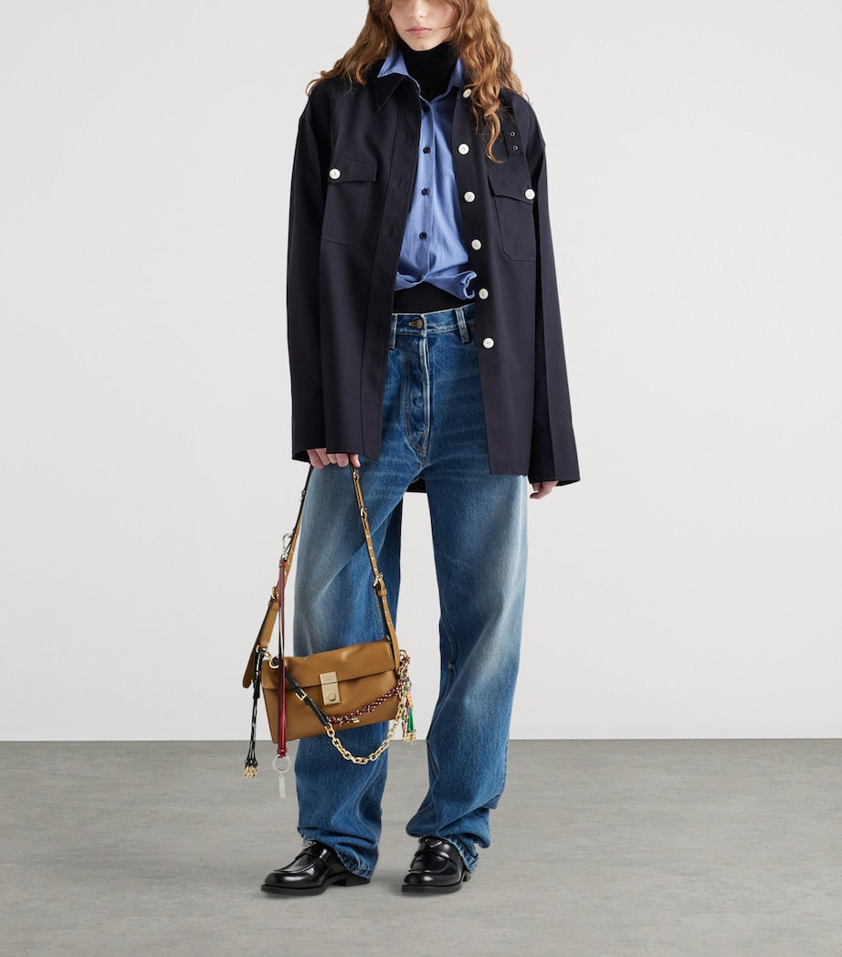 Prada Small Leather Soft Sound Shoulder Bag