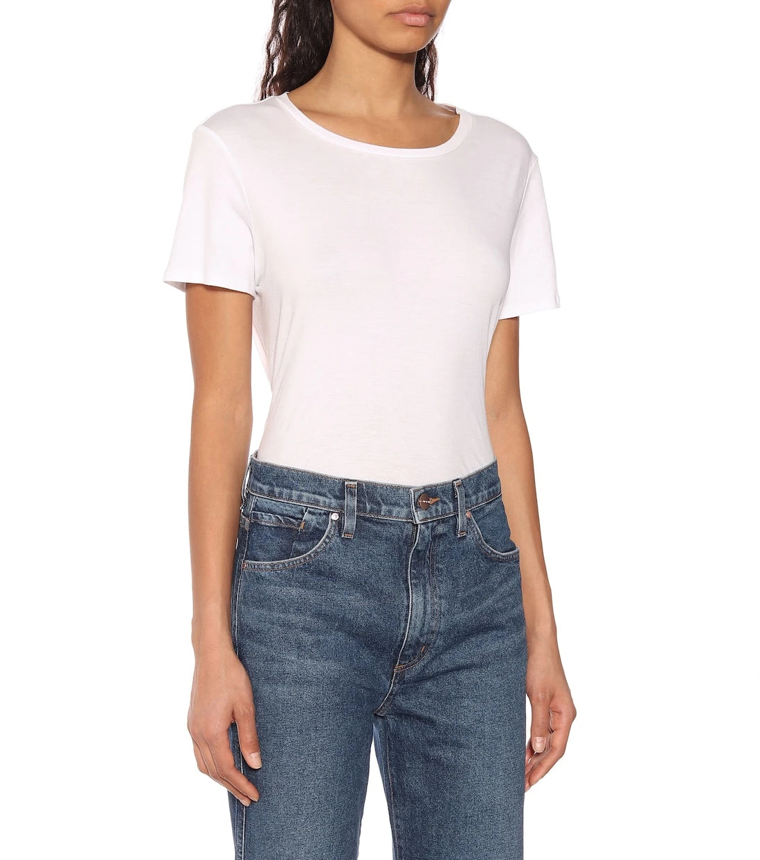 Goldsign - High-rise cropped wide-leg jeans