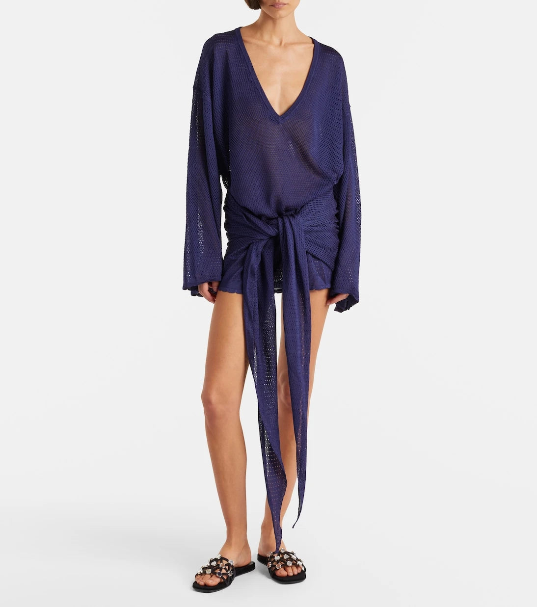 The Attico - Open-knit minidress