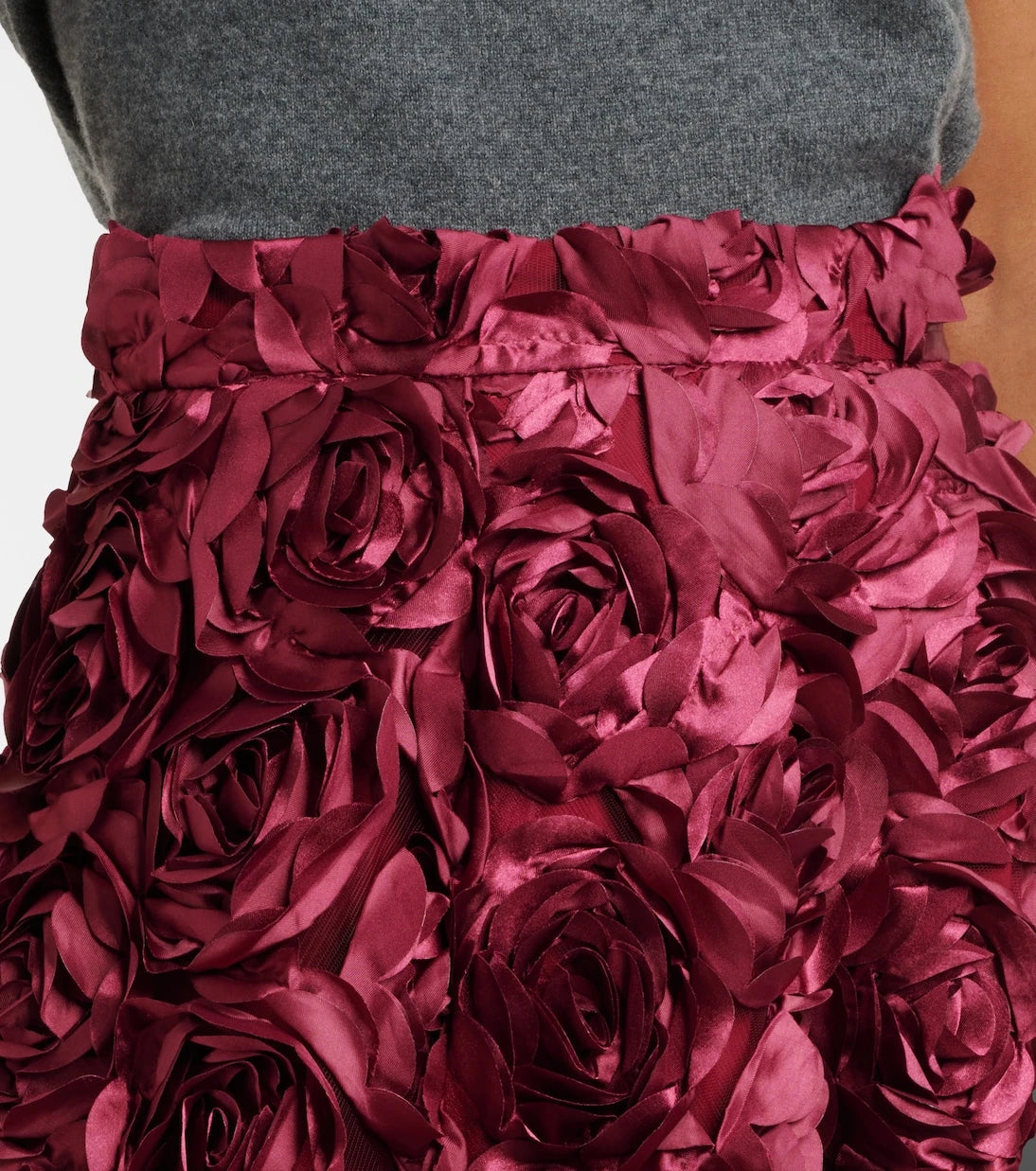 Rotate - Sun floral-appliqué high-rise maxi skirt