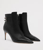Black Leather Giordana Ankle Boots 70