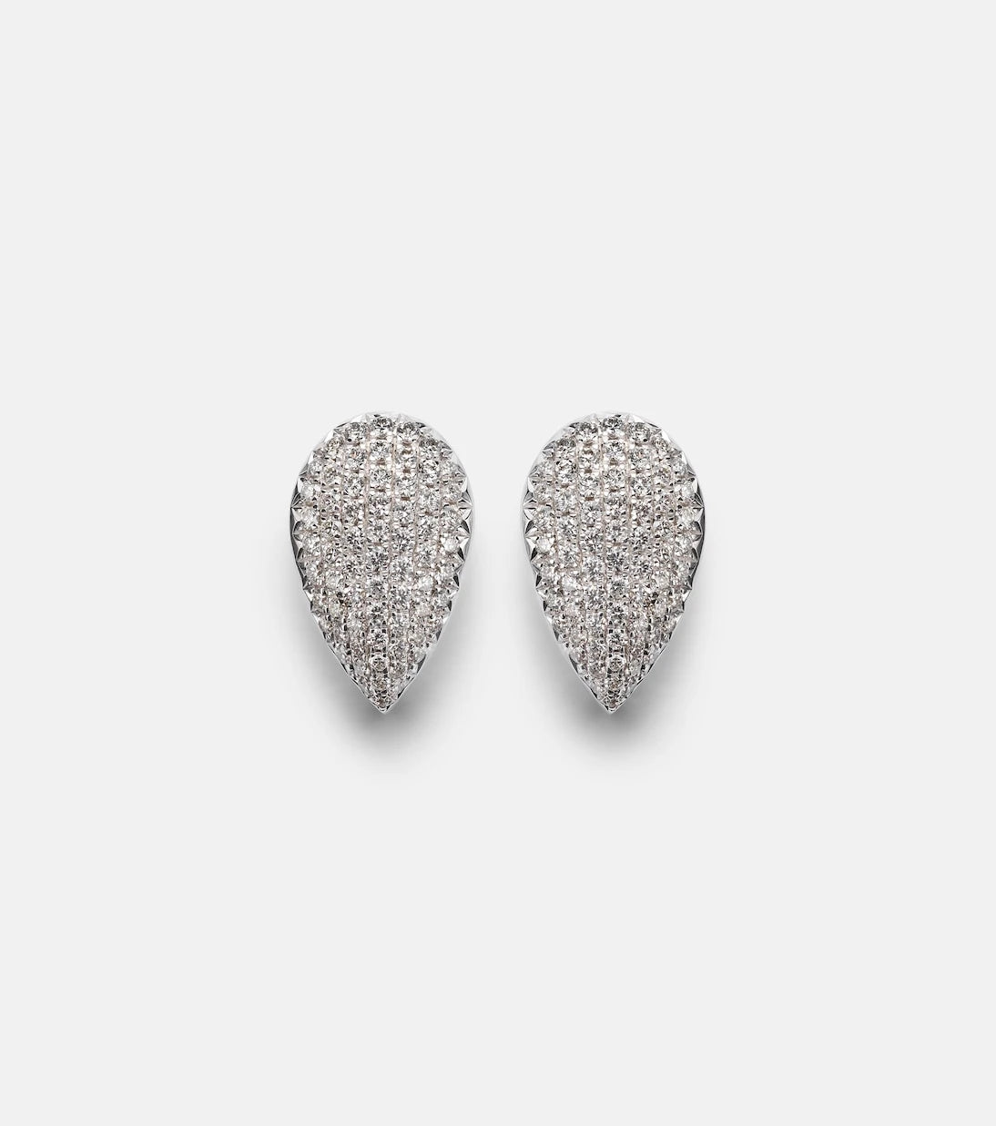Suzanne Kalan - 18kt white gold earrings with diamonds