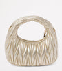 Metallic Mini Matelassé Leather Wander Top-Handle Bag