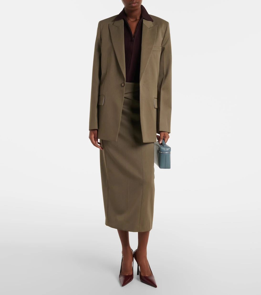 Victoria Beckham - Vanity leather vanity bag