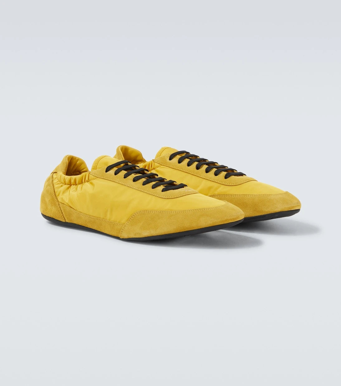 Prada - Collapse Re-Nylon suede-trimmed sneakers