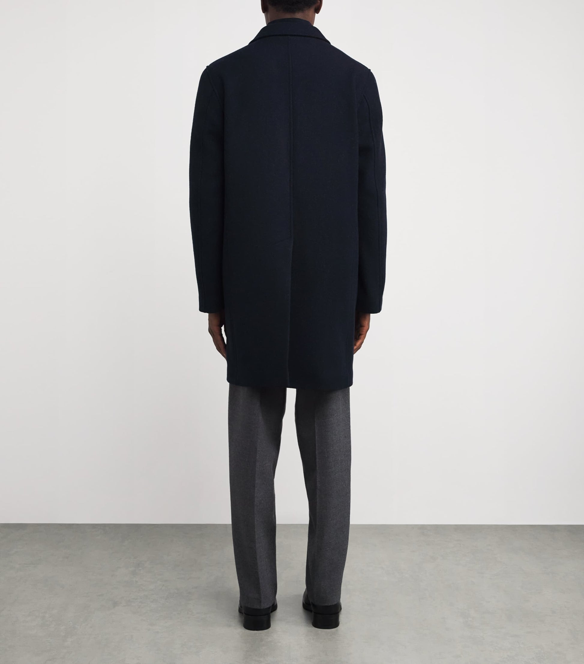 Wool Kirkbridge Overcoat NAVY/CLASSIC