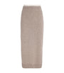 Sandro Paris Wool-Cashmere Midi Skirt