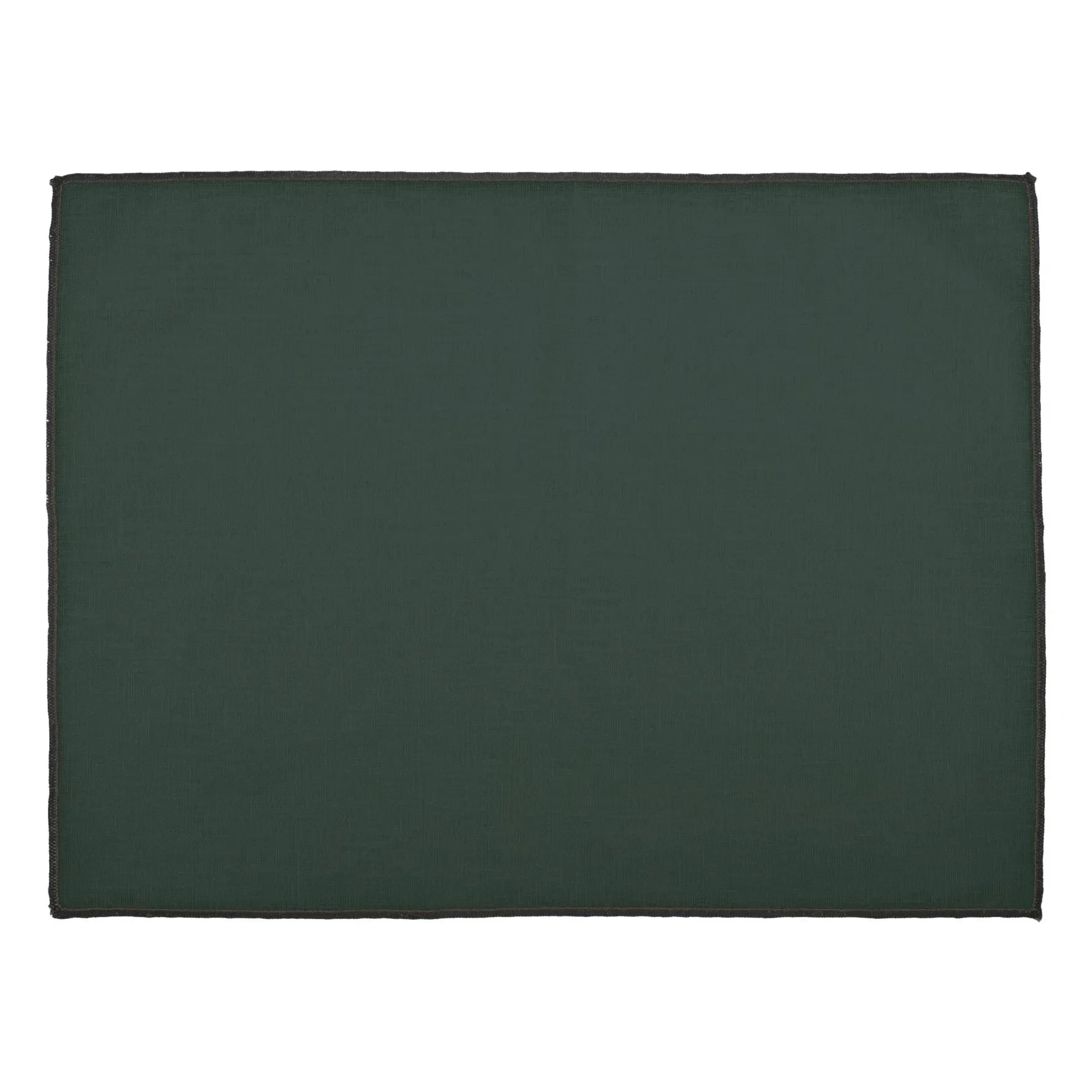 Haomy - Borgo placemat in coated linen | Dark green
