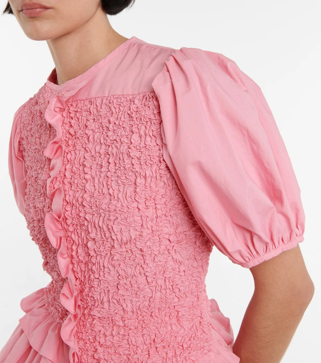 Cecilie Bahnsen - Carrie ruffle-trimmed poplin top