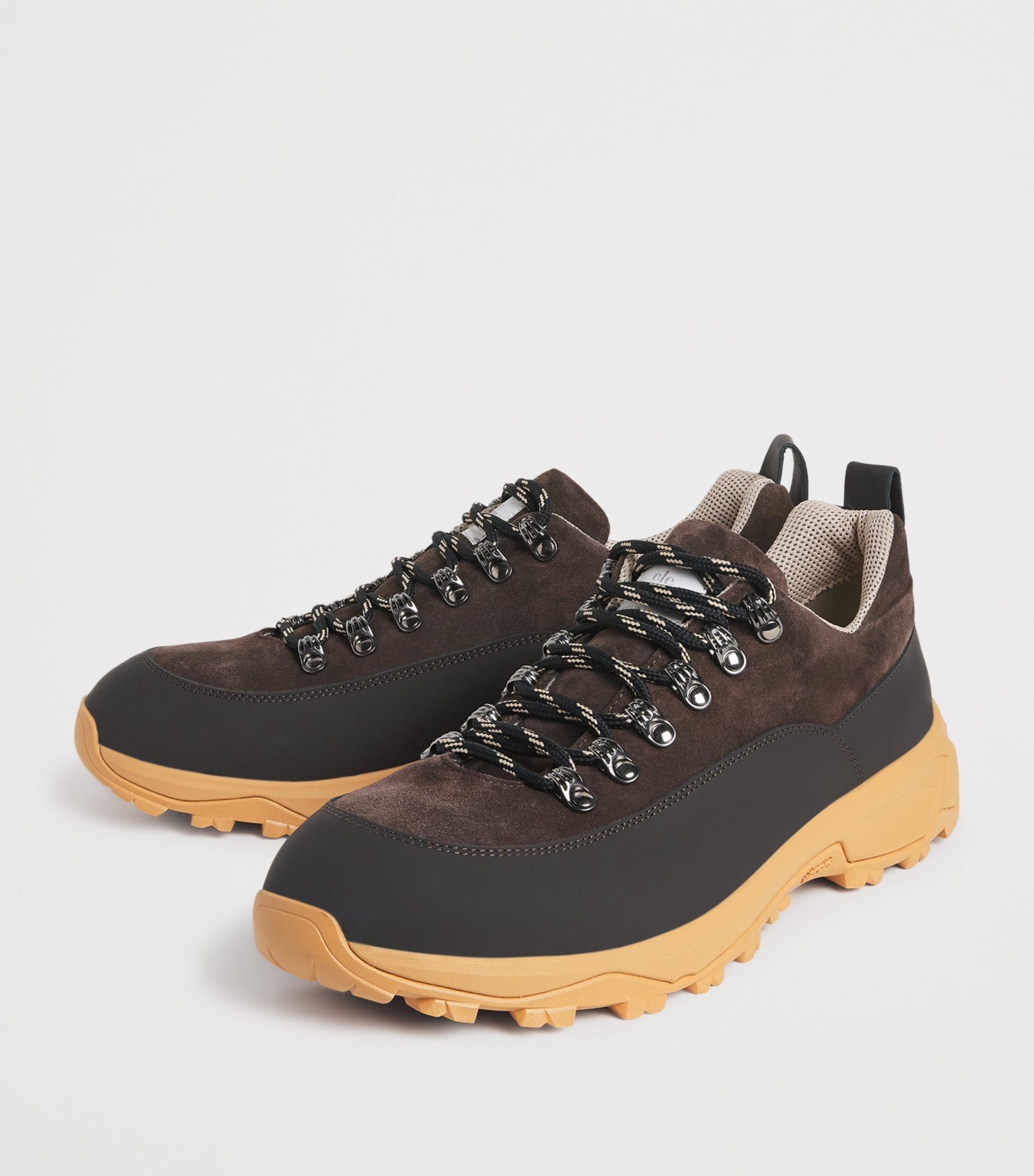 Eleventy Leather-Suede Sneakers