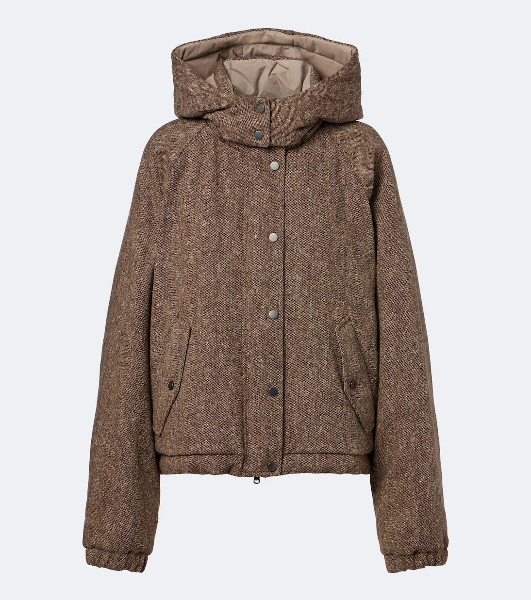 Brunello Cucinelli - Hooded wool-blend down jacket
