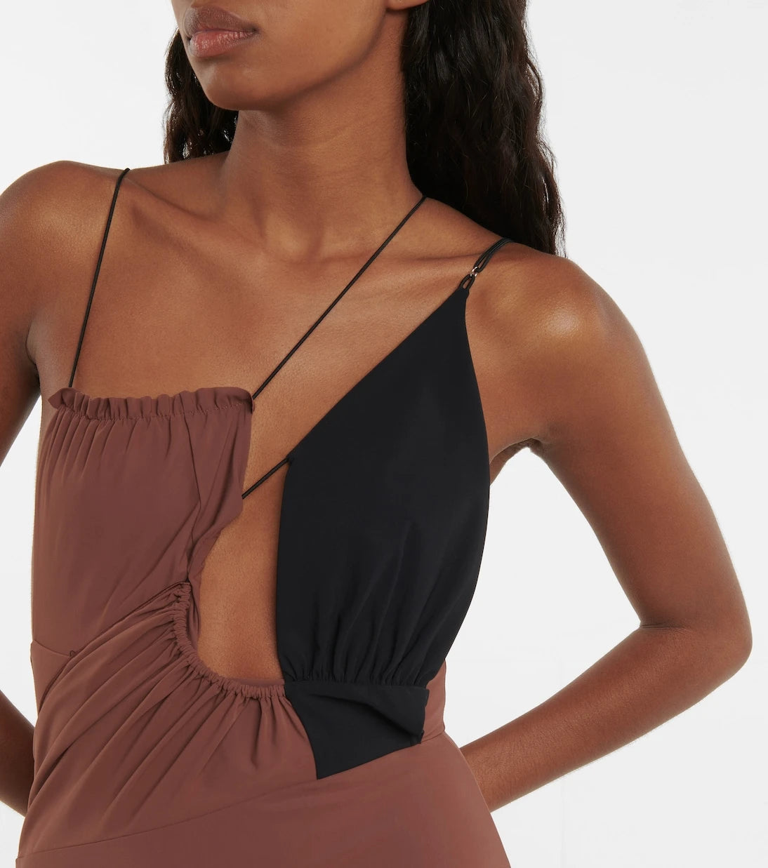 Nensi Dojaka - Cutout asymmetric swimsuit