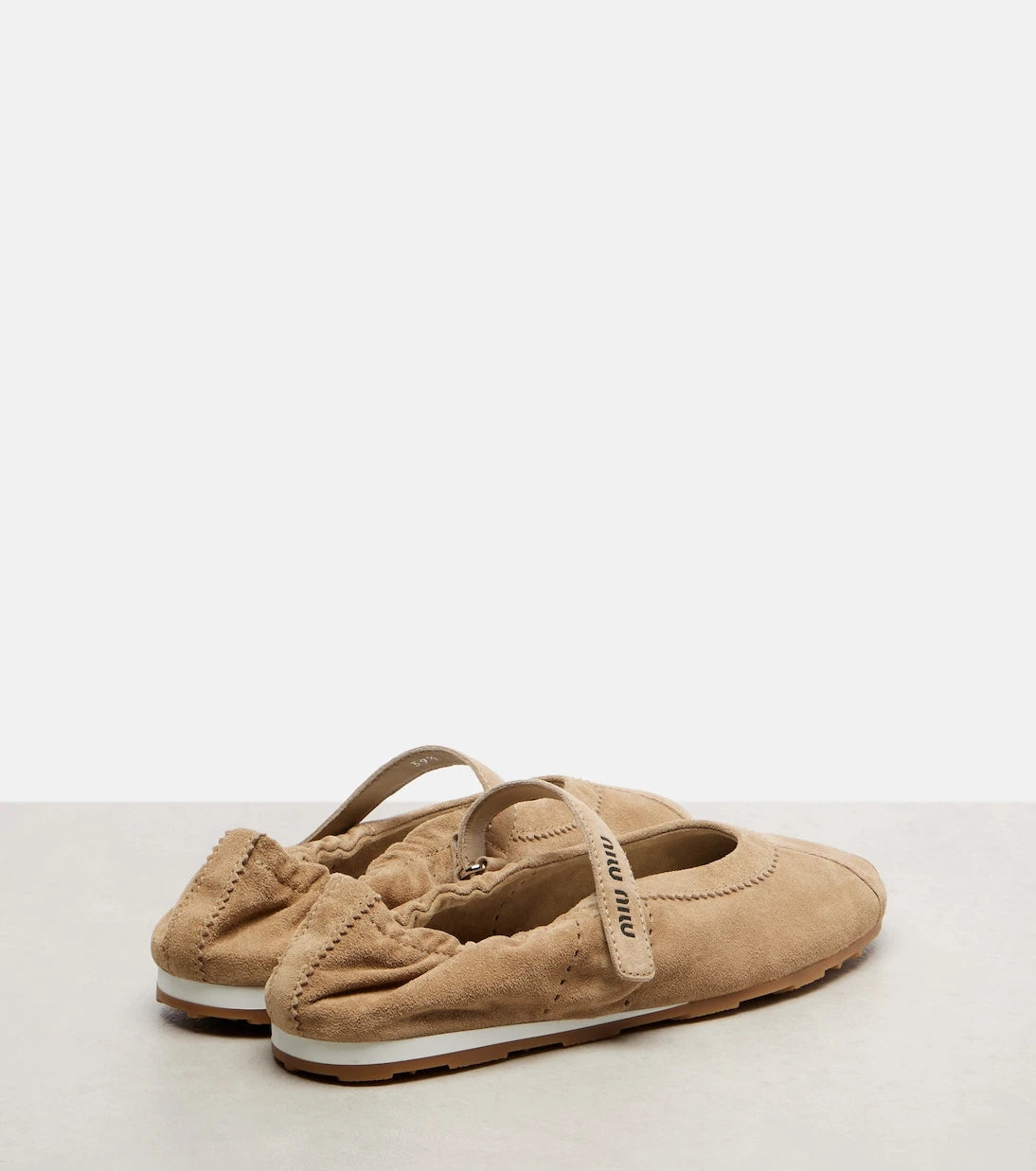 Miu Miu - Plume suede ballet flats