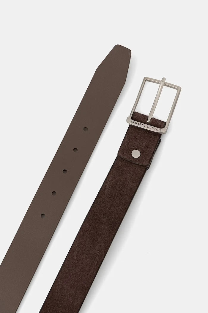 Armani Exchange erkek süet kemer