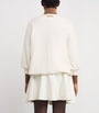 White Wool-Cashmere Knitted Jacket