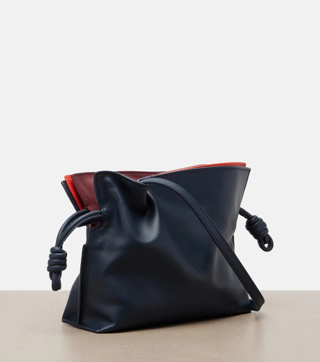 Loewe - Layered Flamenco Mini leather clutch