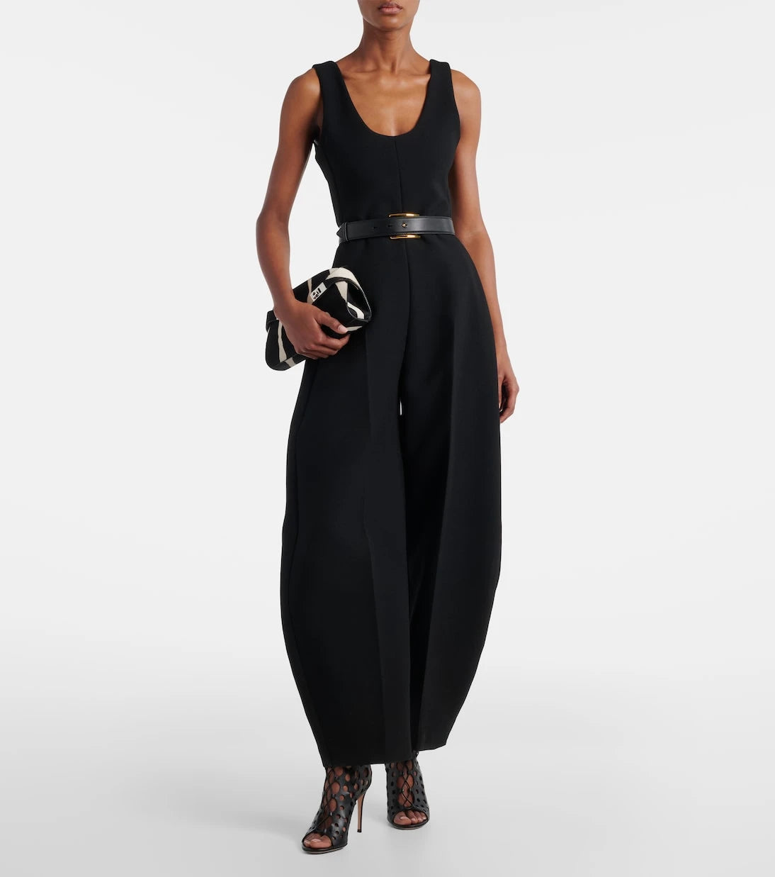 Gianvito Rossi - 95 perforated leather pumps