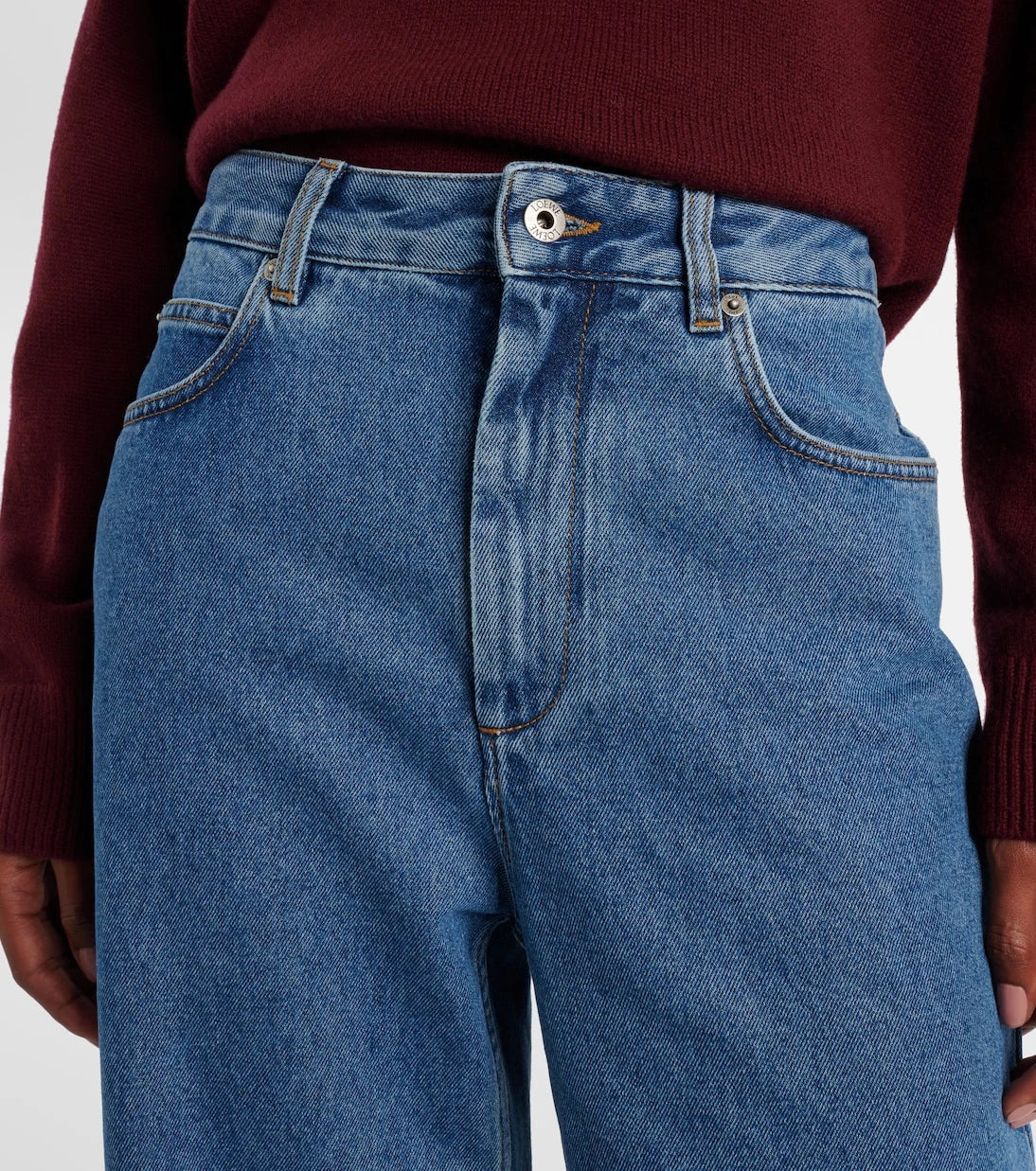 Loewe - Anagram wide-leg jeans