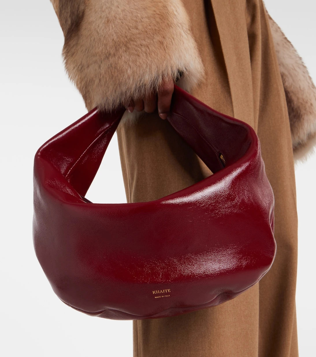 Khaite - Olivia Medium patent leather shoulder bag