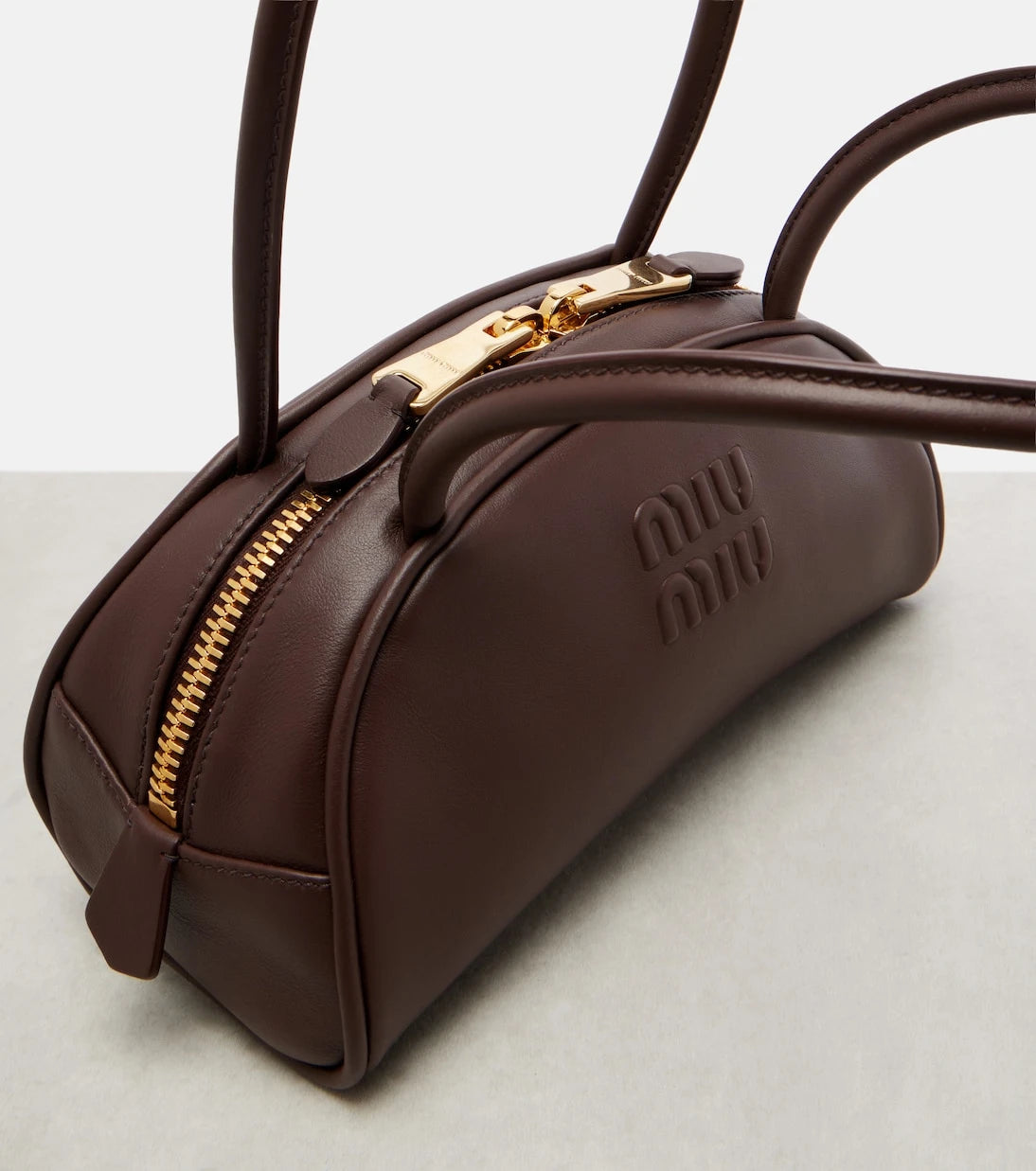Miu Miu - Beau Small leather bowling bag