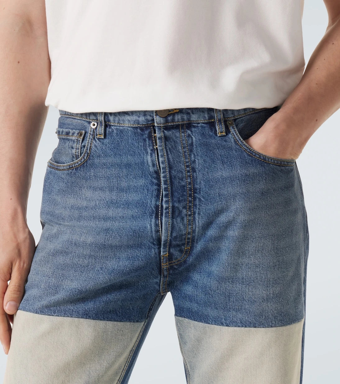 Maison Margiela - Distressed straight jeans