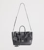 Balenciaga Grey Small Leather Bel Air Carry All Tote Bag